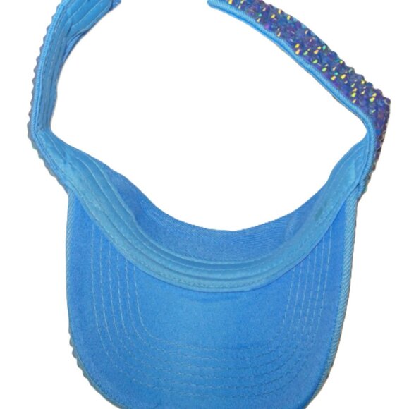 SAPPHIRE RICH NAVY BLUE RHINESTONE SUN VISOR - Picture 14 of 16